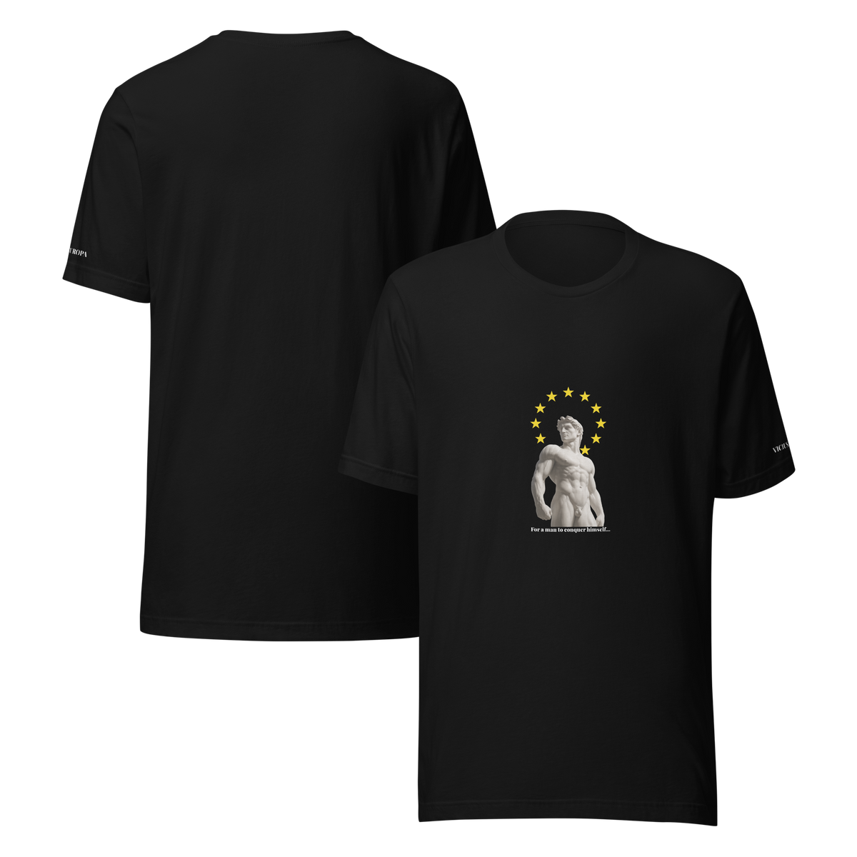 Black T-Shirt "Euro unity"